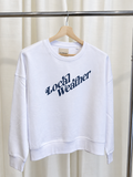 Sudadera de algodón orgánico con logo Local Weather